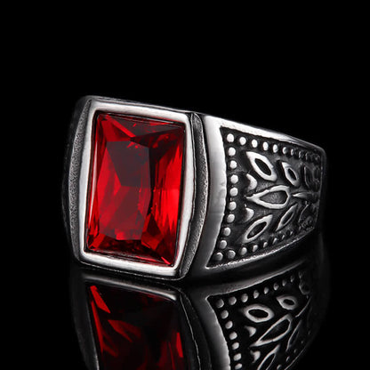 Men's Classic Tulip Gemstone Ring