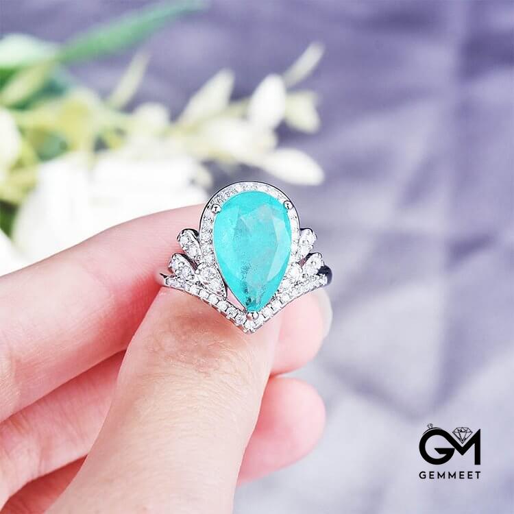 "Pure Love" - Paraiba Tourmaline Elegant Ring