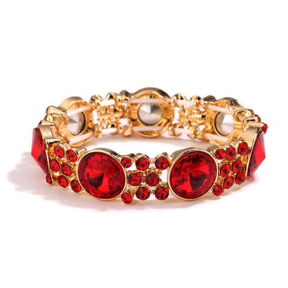 Women's Dramatic Rhinestone Stretchy Bracelet