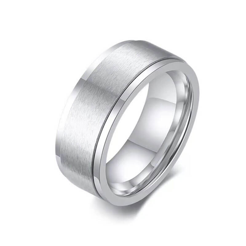 Titanium Steel Culture Rotatable Ring