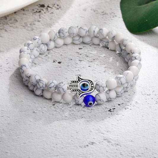 Evil Eye With Hamsa Protection Bracelet