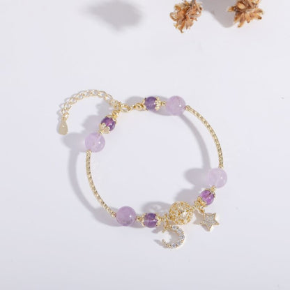 Simple Lavender Crystal Amethyst Bracelet