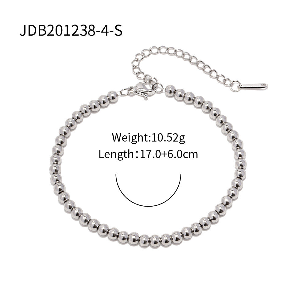 Titanium Steel 18K Steel Ball Bracelet for Women