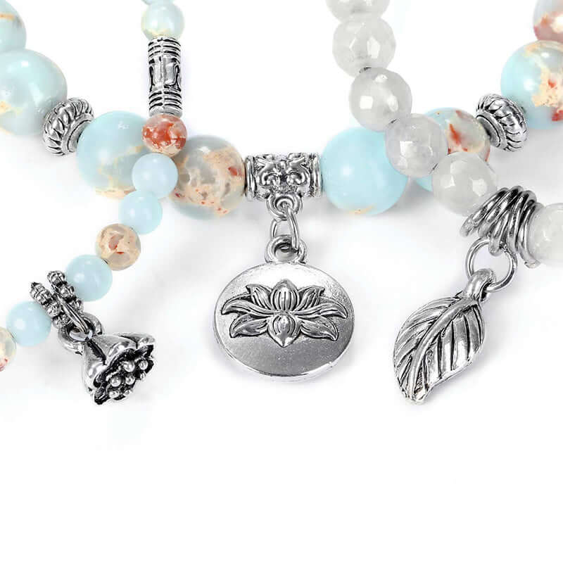 Lotus Emperor Stone 3 - Piece Bracelet