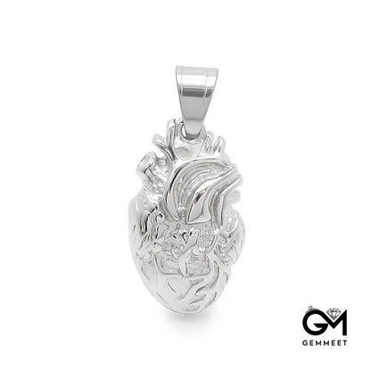 Creative Human Heart Organ Pendant Necklace