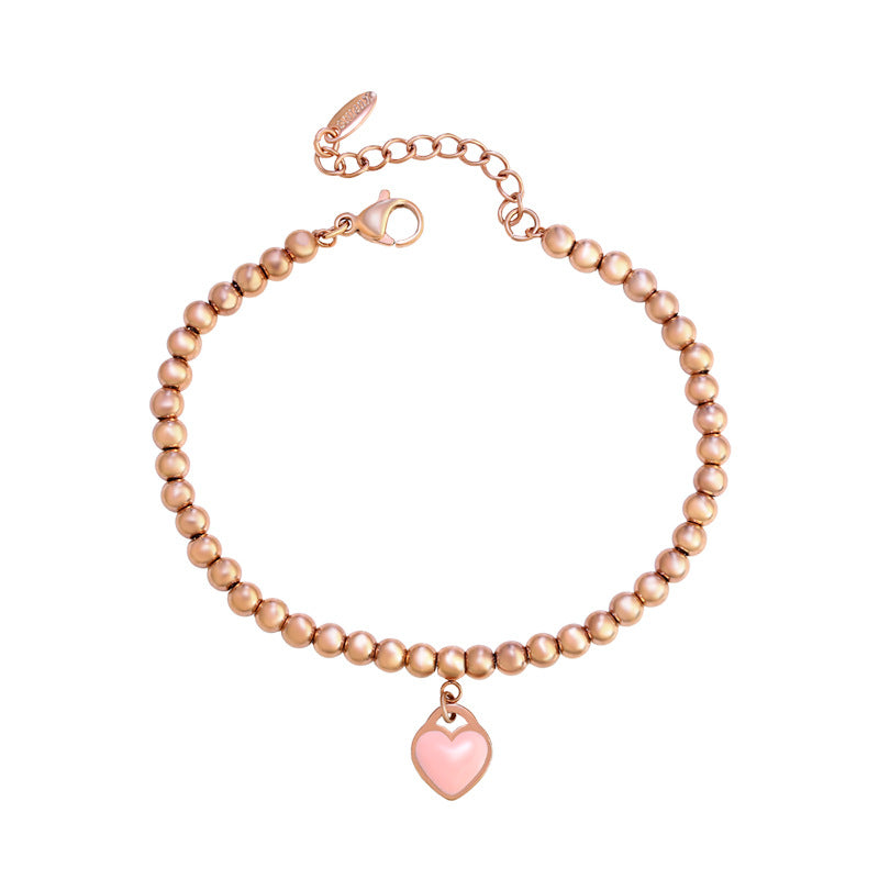 Enamel Color Love Ball Bracelet for Women