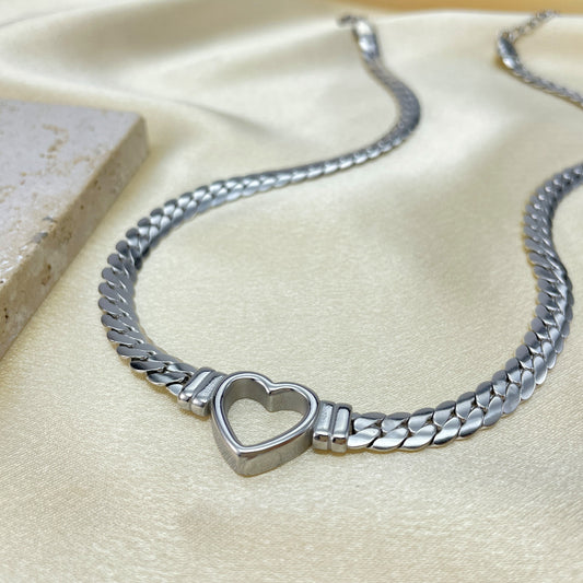 Snake Bone Chain Love Necklace