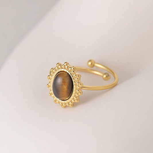 Tiger Eye Protection Ring