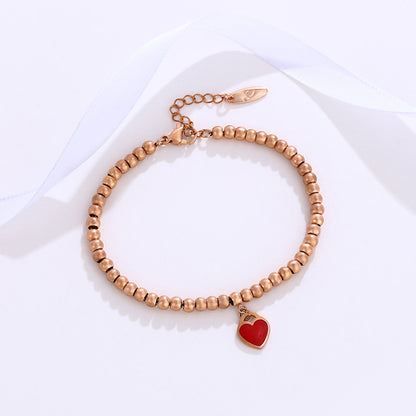 Enamel Color Love Ball Bracelet for Women