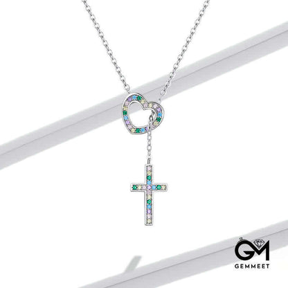 Women's Love & Cross Necklace