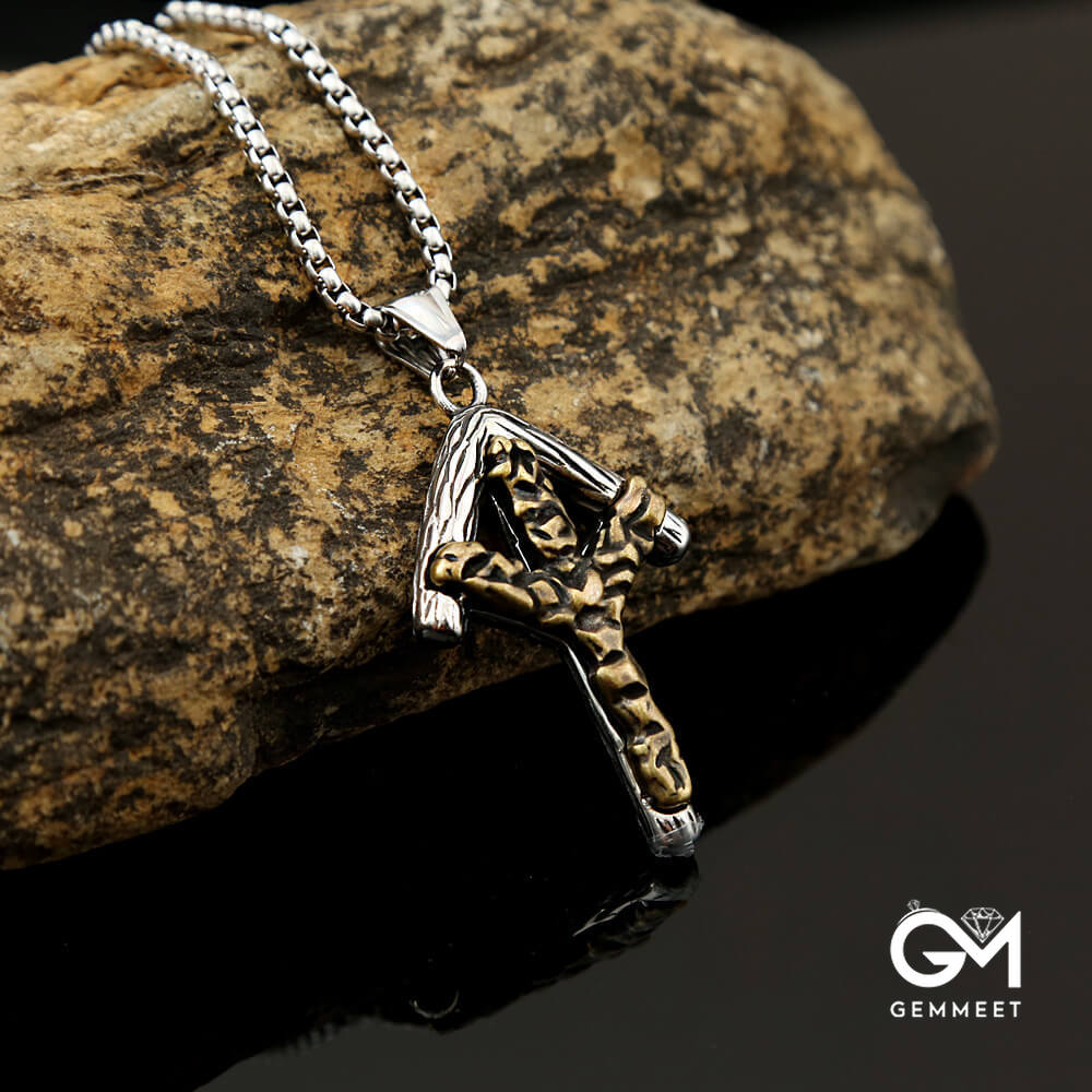 Viking Rune Titanium Steel Necklace