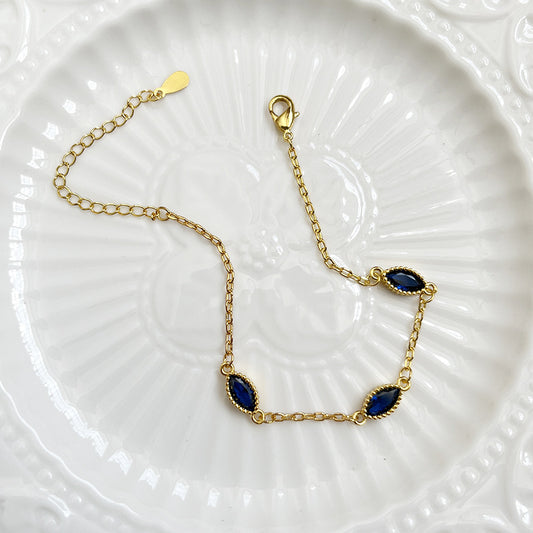 Klein Blue Stone Ultra Thin Bracelet