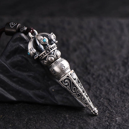 Retro Magic Vajra Pendant Necklace