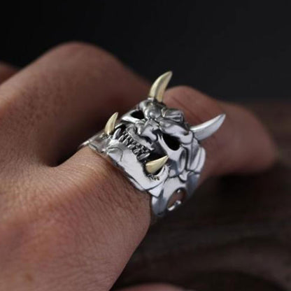 King of Ghost 3D Skull Adjustable Ring