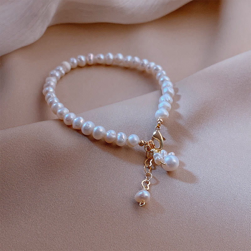 Pearl Cat Paw Healing Chain Bracelet