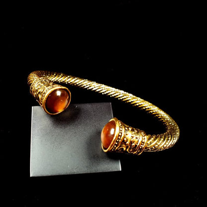 Torque Viking Red Tiger Eye Bracelet