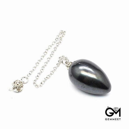 Crystal Small Egg Stone Spirit Pendulum