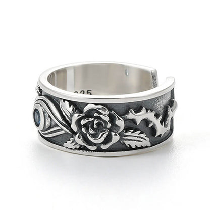 Eye of Horus Retro Rose Totem Ring