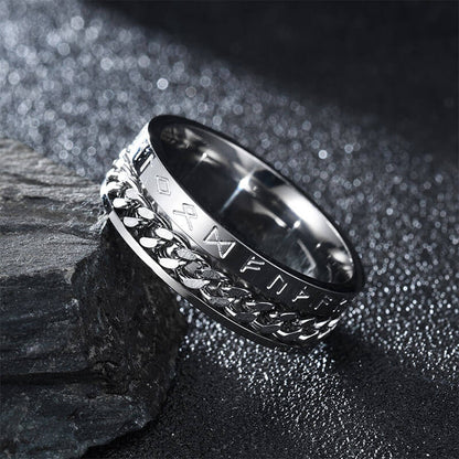 Titanium Steel Culture Rotatable Ring