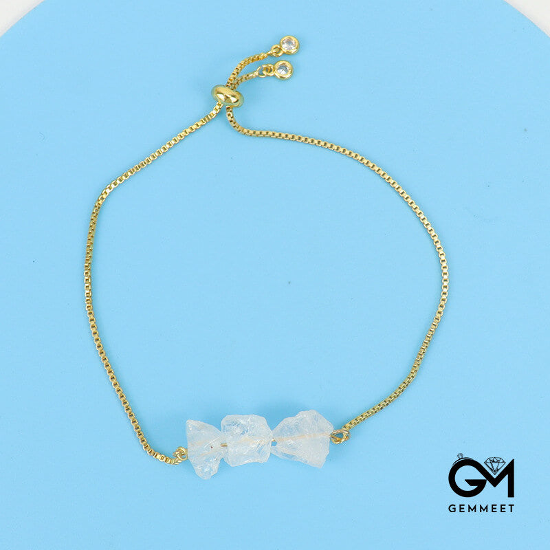 Crystal Push-pull Gold Bracelet