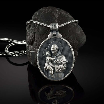 Men's Catholic Saint Anthony Necklace