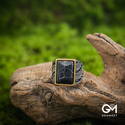 "Triumph Return"-Turkish Warrior Gemstone Ring