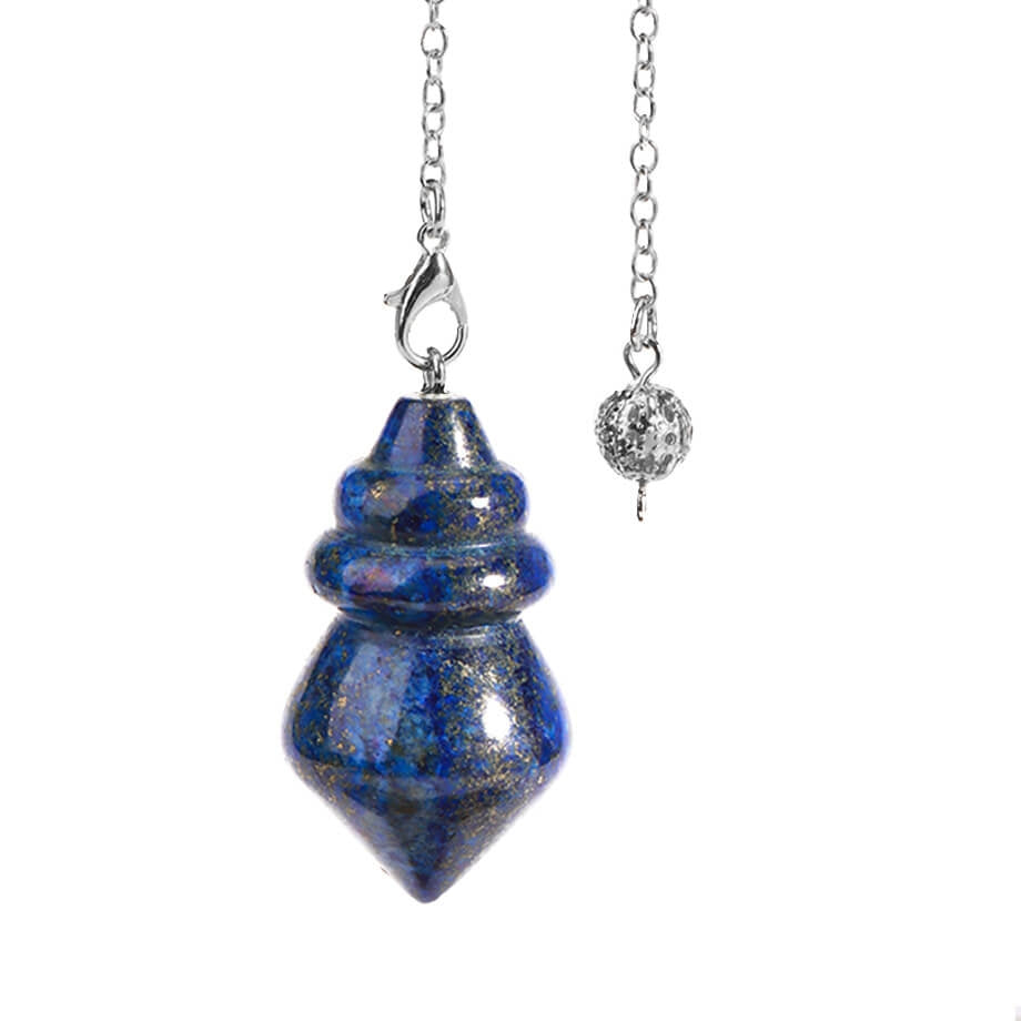 Crystal Stone Double Tower Round Pendant