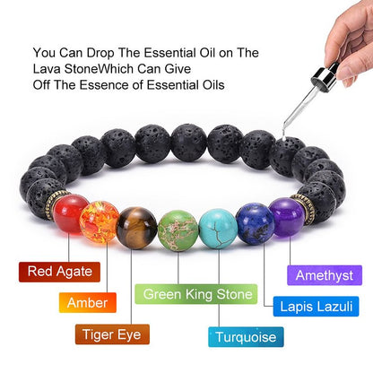 Colorful Bead Stones Chakra Bracelet