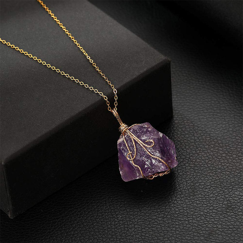 Natural Crystal Stone Gemstone Pendant