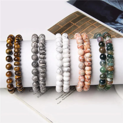 Beaded Jewelry For Man Double Layer Bracelet Set