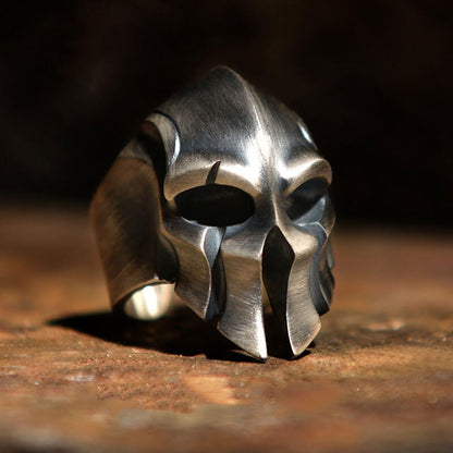 Retro Sparta Armor Skull Adjustable Ring