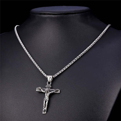 "Life Of Christ" Jesus Cross Necklace