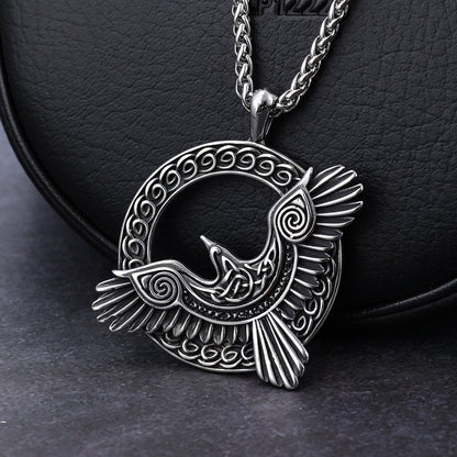 Animal Series Eagle Flying Stainless Steel Pendant