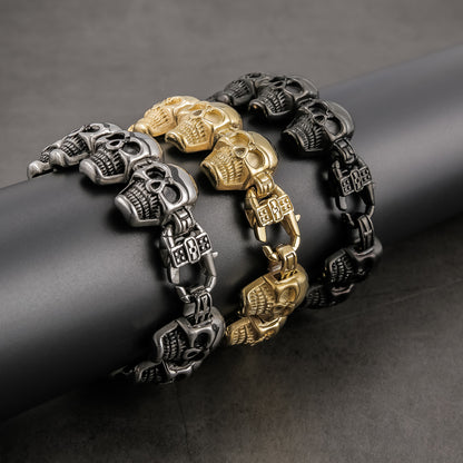 Punk Men's Skull Bracelet