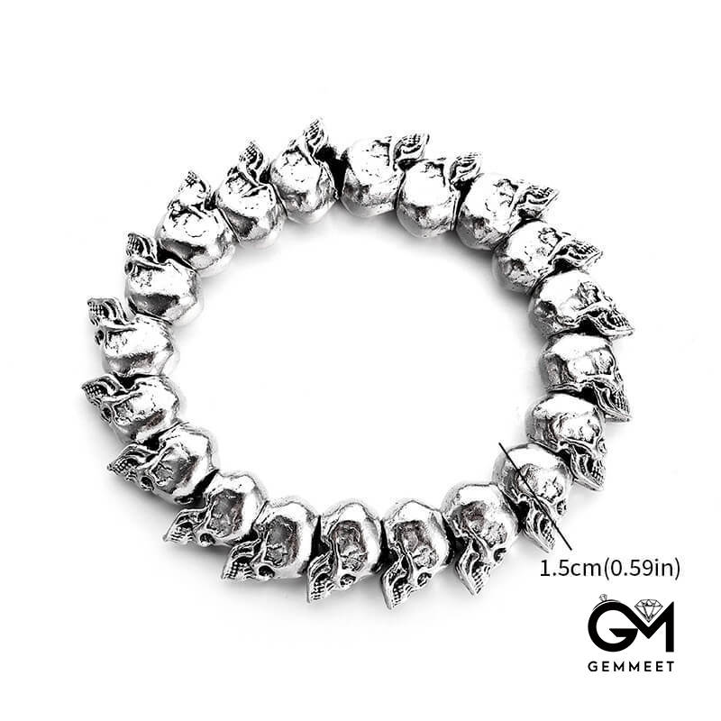 Hip Hop Little Skull Alloy Bracelet