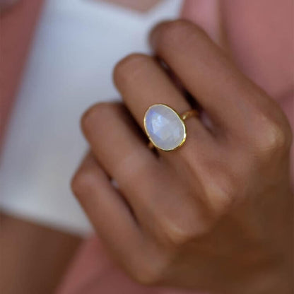 Intellectual Elegance Moonstone Ring