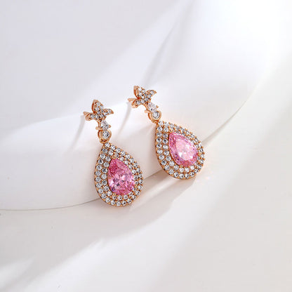 Zirconia Drop Earrings