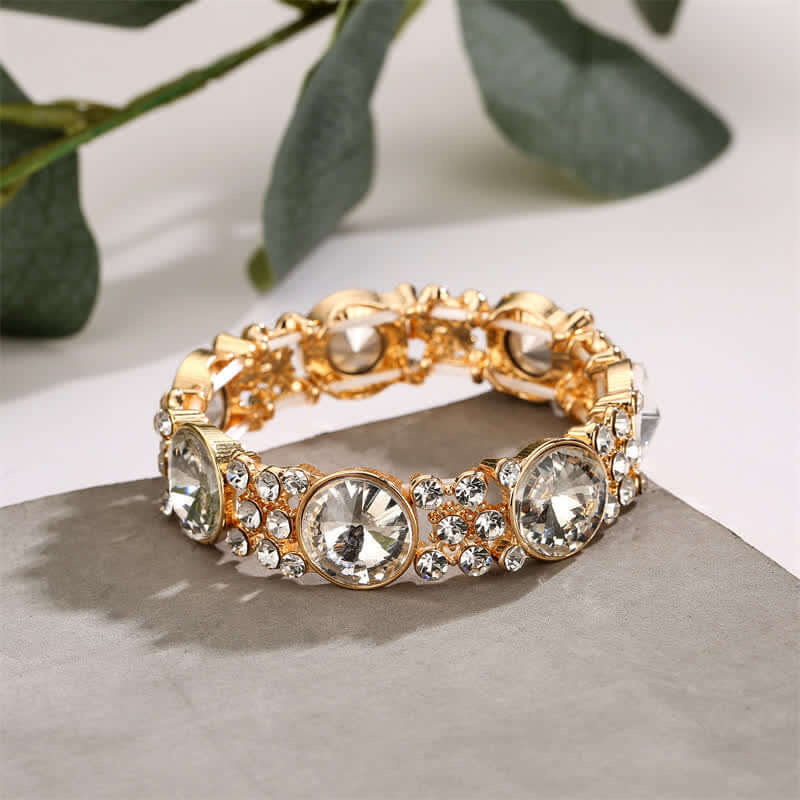 Women's Dramatic Rhinestone Stretchy Bracelet