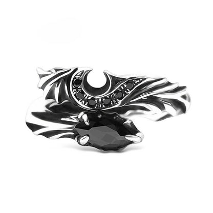 Evil Black Onyx Twisted Cascade Ring