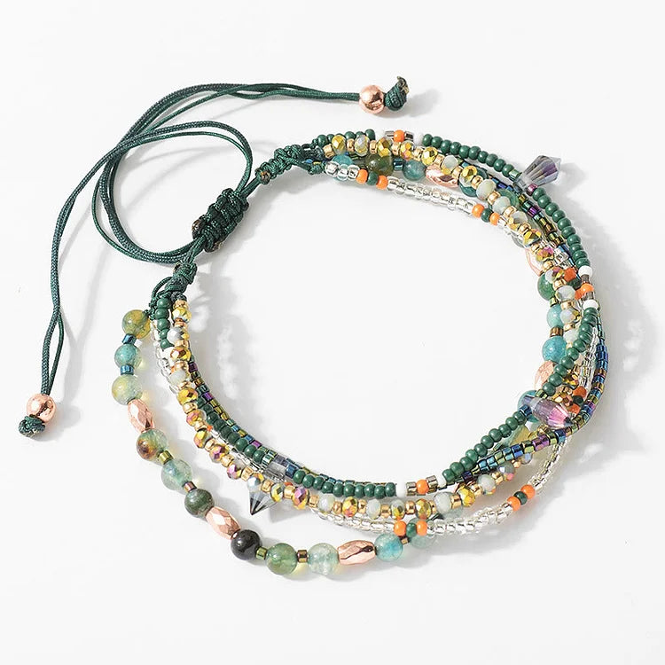 Round Beaded Vacation Bohemian Bracelets