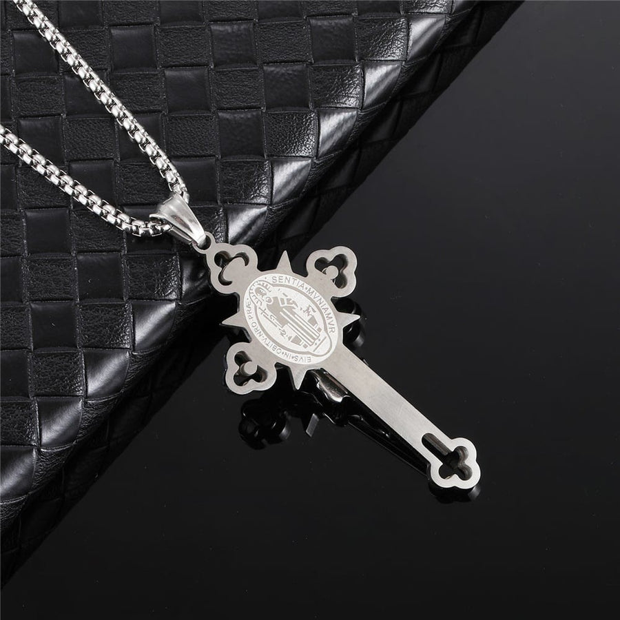 Protection Cross Power Pendant Necklace