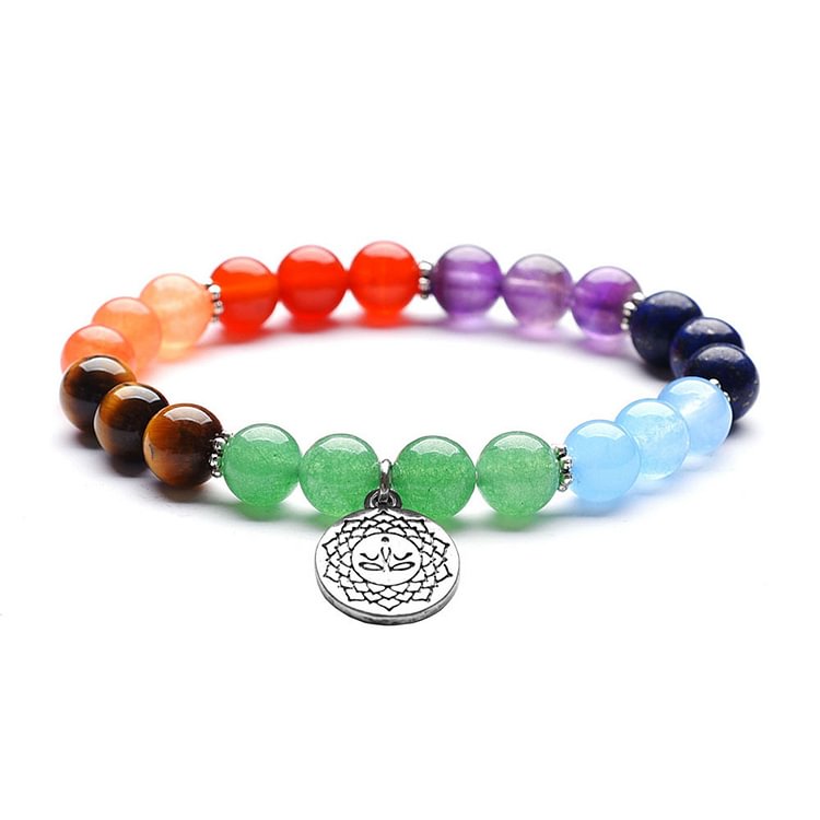 Chakra Lotus Yoga Healing Beaded Bracelet