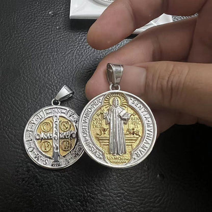 Hip-hop HIPHOP Jewelry Titanium Steel Vacuum Plating Exorcist Pendant