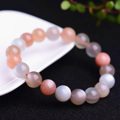 Strawberry Moonstone Wealth Positive Bracelet