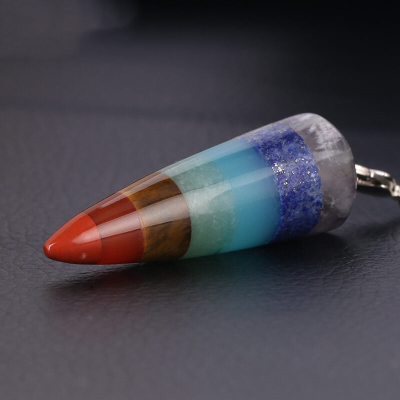 Rainbow Crystal Stone Sling Pendant