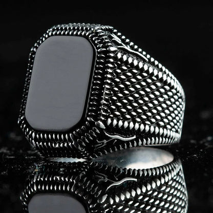 "Reign Of Power" Men's Black Onyx Ring