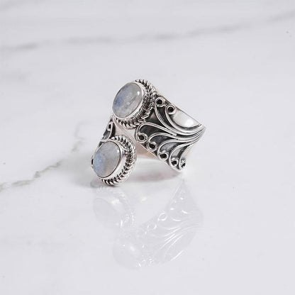 Creative Moonstone Adjustable Ring