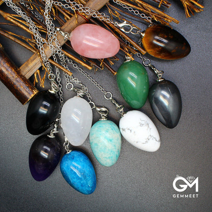 Small Egg Stone Spirit Pendulum