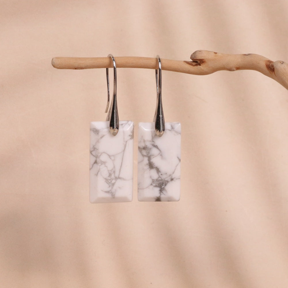 Rectangular Pendant Earrings