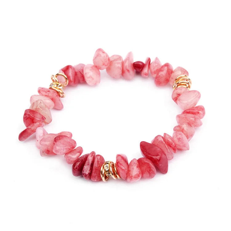 Irregular Stone Crystal Crushed Beads Bracelet